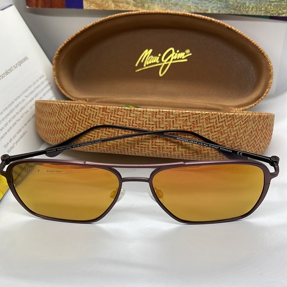 Brand New Maui Jim Polarized Classic double bridge Copper with Copper mirror - Picture 3 of 8